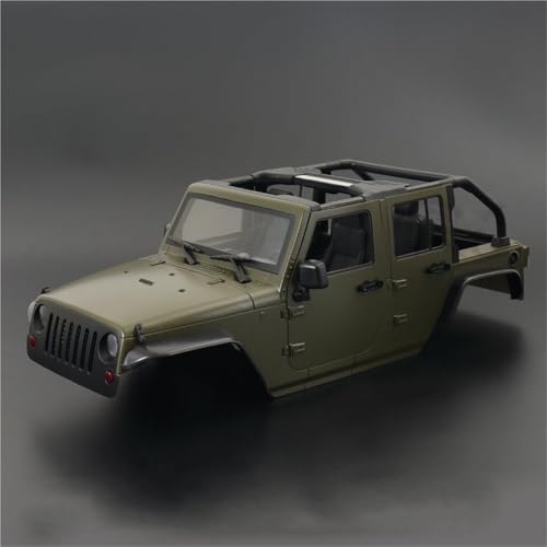 GTVNPOA RC Zubehör Für Axial Für SCX10 Für Wrangler Für Rubicon Für TRX4 Für GEN8 1/10 Cabrio Harte Körper Kit 313mm Radstand Upgrade RC Crawler Auto Teile(Natural) von GTVNPOA