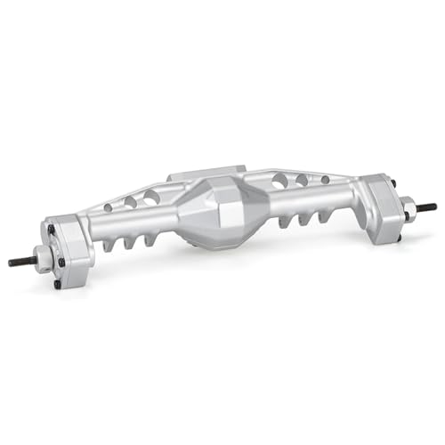 GTVNPOA RC Zubehör Für Axial Für SCX10 III Für AR45 1/10 Für LCG Chassis RC Crawler Auto Teile Vorne Hinten Offset Kürbis Portal Achse Mit Servo Halterungen Modifikation Zubehör(Silver,Rear) von GTVNPOA