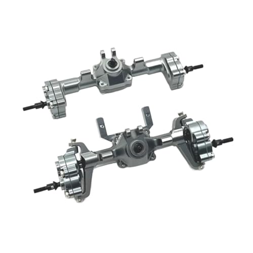 GTVNPOA RC Zubehör Für FMS Für FCX24 1/24 Metall Portal Achse Komplette Vorder- Und Hinterachse RC Auto Upgrade Teile Modifizierte Zubehör Ersatz DIY Teile(Grey,1 Set (2pcs)) von GTVNPOA