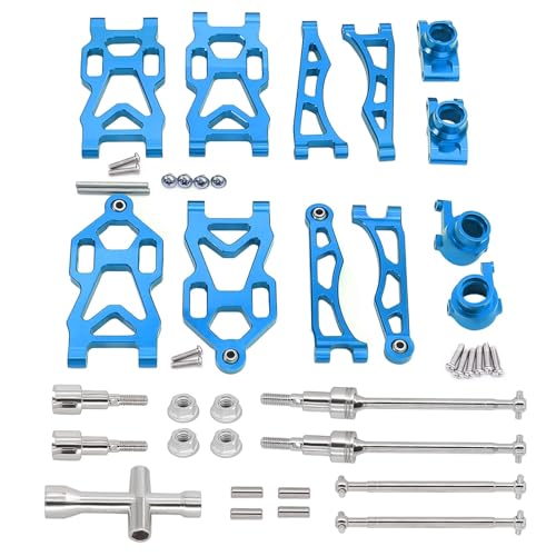 GTVNPOA RC Zubehör Für JJRC Q130A Q130B Q141 Für SCY 16101 16102Pro 16103 Aufhängung Schwinge Antriebswelle Hinterradnaben Lenkbecher Dekoration Upgrade RC Autoteil(Set 2) von GTVNPOA