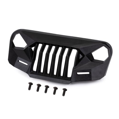 GTVNPOA RC Zubehör Für Jeep Für Wrangler Für Axial Für Scx10 90046 90047 90048 RC Crawler Auto Teile 1/10 Wütende Front Grille Rad augenbraue Dekoration Set Zubehör(Front Grille) von GTVNPOA