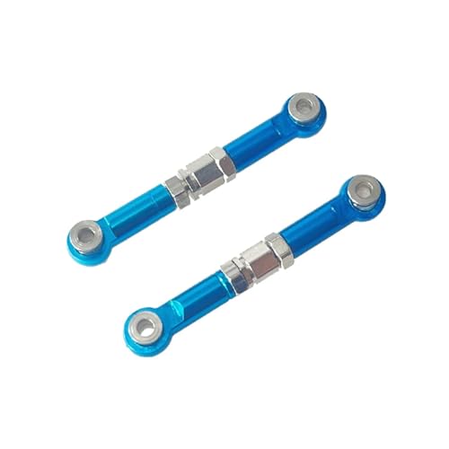 GTVNPOA RC Zubehör Für MJX Für Hyper Go 1/14 14209 14210 H14BM Metall Front Lenkstange Fernbedienung Rc Auto Upgrade Teile Geändert Zubehör(Blue) von GTVNPOA