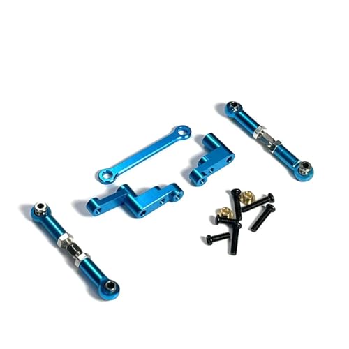 GTVNPOA RC Zubehör Für MJX Für Hyper Go 16207 16208 16209 16210 H16 H16BM 1/16 Metall Spurstange Montage RC Auto Upgrade Teile Zubehör(Blue) von GTVNPOA