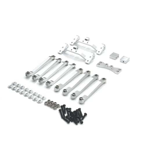 GTVNPOA RC Zubehör Für MN 1/12 D90 D91 D96 Für MN98 Für MN99S Metall Geändert Verknüpfung Verknüpfung Halter RC Auto Upgrade Teile Geändert Zubehör(Silver) von GTVNPOA