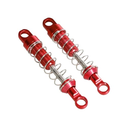 GTVNPOA RC Zubehör Für MN 1/12 Für MN78 RC Auto Vorne Und Hinten Externe Für Frühling Stoßdämpfer Metall Upgrade Änderung Teile Zubehör(Red) von GTVNPOA