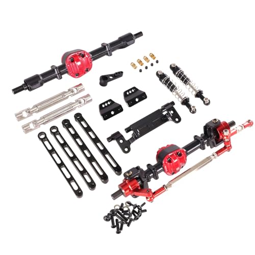 GTVNPOA RC Zubehör Für MN 1/12 Für MN82 LC79 Für MN78 Metall Vorne Und Hinten Montage Kit RC Auto Upgrade Teile Geändert Zubehör Ersatz DIY Teile(BlackandBlack) von GTVNPOA