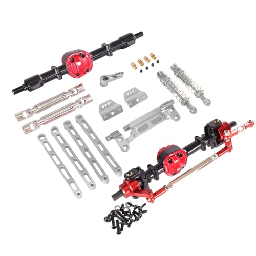 GTVNPOA RC Zubehör Für MN 1/12 Für MN82 LC79 Für MN78 Metall Vorne Und Hinten Montage Kit RC Auto Upgrade Teile Geändert Zubehör Ersatz DIY Teile(BlackandSilver) von GTVNPOA