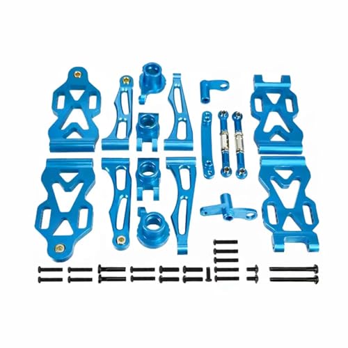 GTVNPOA RC Zubehör Für SCY 1/16 16101 16102 16103 Metall Suspension Arm Rad Für Sitz Lenkung Tasse Set RC Auto Upgrade Teile Geändert Zubehör(Blue) von GTVNPOA