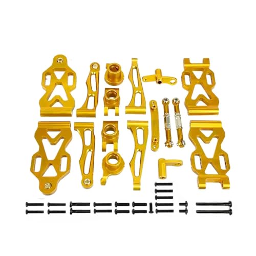 GTVNPOA RC Zubehör Für SCY 1/16 16101 16102 16103 Metall Suspension Arm Rad Für Sitz Lenkung Tasse Set RC Auto Upgrade Teile Geändert Zubehör(Yellow) von GTVNPOA