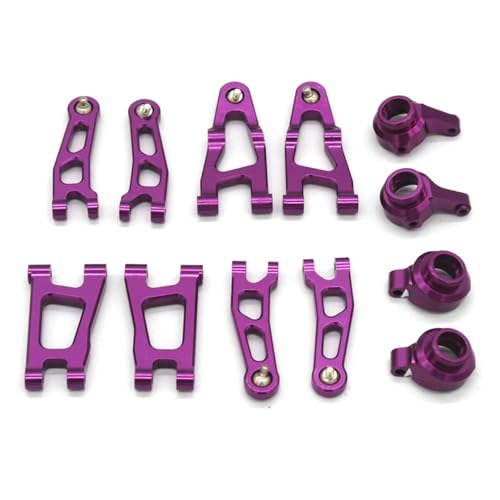 GTVNPOA RC Zubehör Für SG 1603 Für SG1604 1605 1606 1607 1608 1/16 RC Metall Upgrade Teile Fernbedienung Fahrzeug Schaukel Arm Hinterrad Sitz Lenkung Tasse Set RC Auto Zubehör(Purple) von GTVNPOA