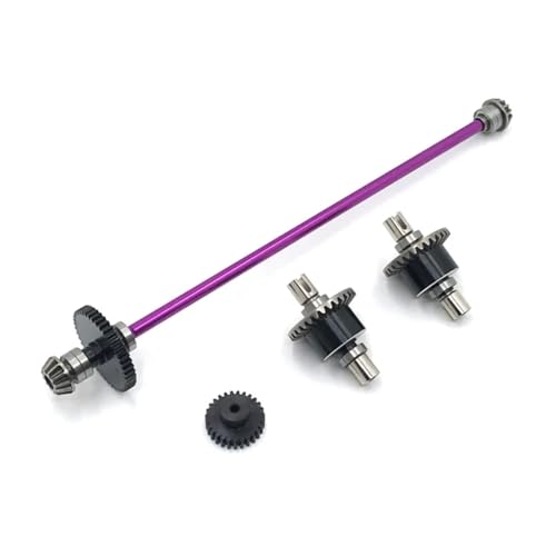 GTVNPOA RC Zubehör Für WLtoys 1/12 124016 124017 124018 124019 124010 Metall Differential Zentrale Shift Montage Zähne Getriebe RC Auto Upgrade Teile(Purple) von GTVNPOA