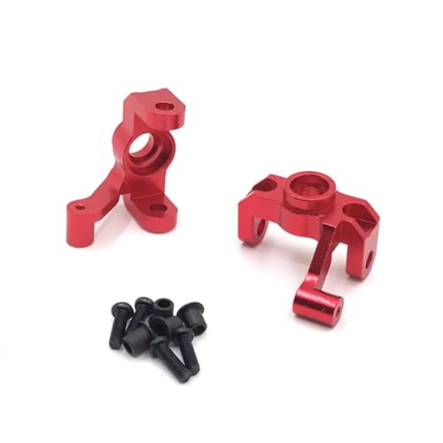 GTVNPOA RC Zubehör Für WLtoys 12427 12428 12423 12429 Für FY01 FY02 FY03 Metall Front Steering Cup RC Auto Upgrade Teile Geändert Zubehör(Red) von GTVNPOA