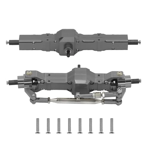 GTVNPOA RC Zubehör Für WPL 1/10 C74 1/16 C14 C24 C34 C54 B14 B24 Für Feiyu Für JJRC Metall Upgrade Vorne Hinterachse Montage RC Auto Ersatzteile(Grey) von GTVNPOA