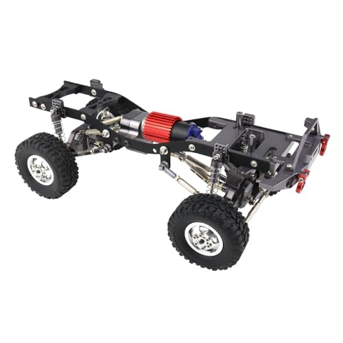 GTVNPOA RC Zubehör Für WPL C14 C24 1/16 RC Auto Metall Zusammengebauter Rahmen Chassis Achse Getriebe Zugstange Set Teile Zubehör Ganze Upgrade RC Auto Zubehör(Gray) von GTVNPOA