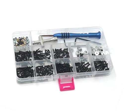 GTVNPOA RC Zubehör Für WPL C14 C24 C34 B1 B14 B24 B16 B36 Für MN D90 Für MN99S Für Henglong Für Feiyu Metall Schrauben Verschluss Kit Reparatur Werkzeuge RC Auto Ersatzteile Upgrade Zubehör von GTVNPOA