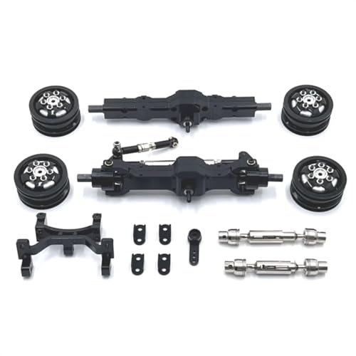 GTVNPOA RC Zubehör Für WPL C74 1/10 Metall Upgrade Achse Servo Für Sitz Radnabe Antriebswelle RC Auto Ersatzteile RC Auto Geändert Zubehör DIY Teile(Black) von GTVNPOA