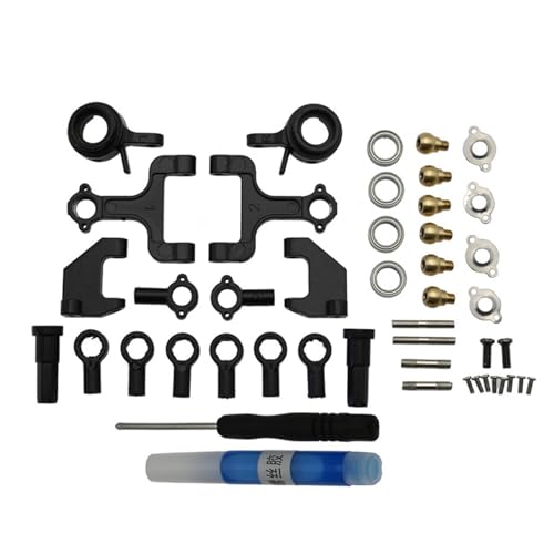 GTVNPOA RC Zubehör Für WPL Für D12 Für D42 Für 1/10 RC Auto Upgrade Teile Ersatz Zubehör Metall Oberen Und Unteren Für Schaukel Arm Lenkung Tasse Set von GTVNPOA