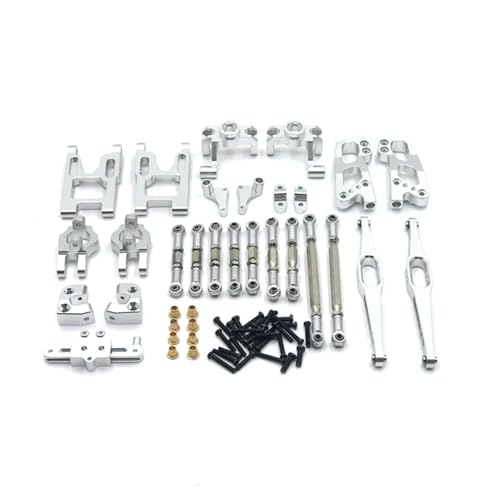 GTVNPOA RC Zubehör Für Wltoys 1/12 12423 12427 12428 Für Flyover RC Auto Zubehör Metall Upgrade Set Dekoration Änderung Upgrades Teile Zubehör(Silver) von GTVNPOA