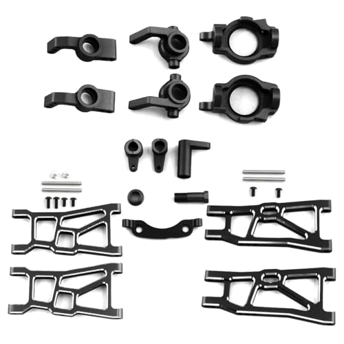 GTVNPOA RC Zubehör Für ZD Für Racing DBX-10 DBX10 1/10 Metall Suspension Arm Lenkung Block Upgrade Teile Kit RC Auto Geändert Zubehör Ersatz DIY Teile(Black) von GTVNPOA