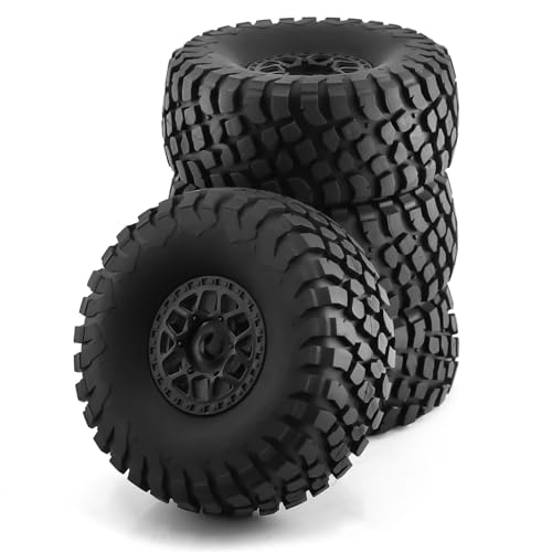 RC Reifen Set Naben Für ARRMA Für Mojave Für TRAXXAS Für UDR Für Yikong Für DF7 Für FS 1/7 Für Desert Short Course Truck Reifen Off-Road Für Buggy RC Auto(Black,B) von GTVNPOA