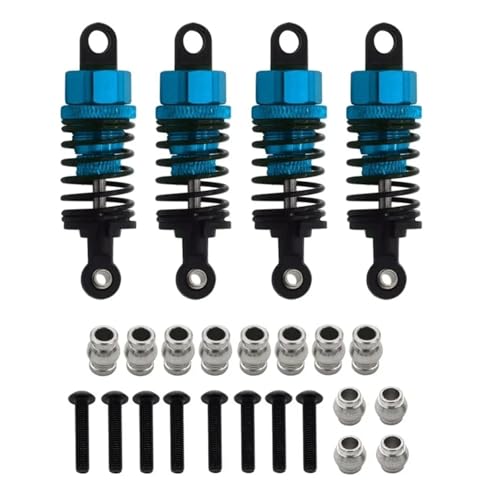 RC Zubehör Für Tamiya Für TT-01 Für TT-02 M05 M06 M03 1/10 Metall Stoßdämpfer Öl Dämpfer Set RC Auto Upgrade DIY Teile Geändert Zubehör(Blue,4pcs) von GTVNPOA