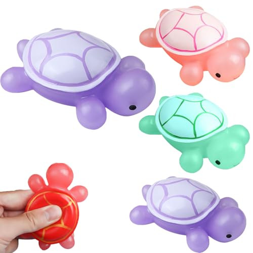 3Stück Taba Squishy Turtle, Squishy Toy, Süße Weiche Schildkröte Quetschspielzeuge, Stressabbau Fidget Toys, Squeeze Spielzeug Soft Turtle Squishy Spielzeug, Mädchen Und Jungen Zum Entspannen (B) von GUAHKUN