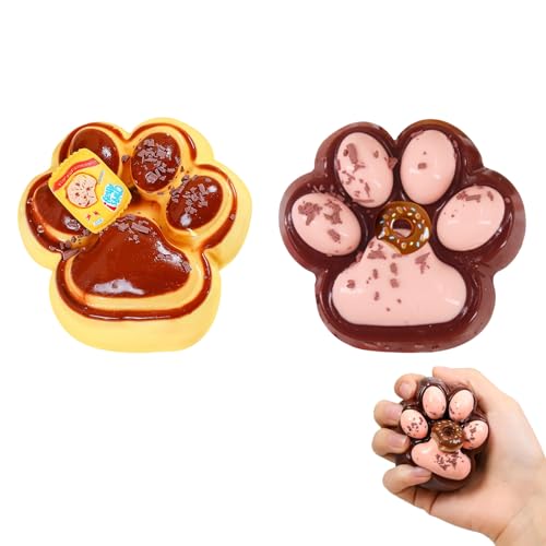 Cat Paw Squishy, Taba Squishy Paw, Katzenpfoten Squishy, Süße Squishy Pfote, Squishy Cat Paw Squeeze Toys Zum Stressabbau Fidget Toys Anti Stress Spielzeug Für Kinder Und Erwachsene (E) von GUAHKUN