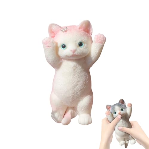 Cat Squishy Toy, Chubby Squishy Cat Fufu Squishy Taba Squishy, Squeeze Spielzeug Zum Stressabbau, Katzen Squishy Toy Quetschspielzeug Fidget Spielzeug Anti Stress Spielzeug Für Erwachsene & Kinder (B) von GUAHKUN