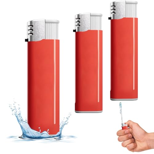 Feuerzeug Wasser Spritzt Prank,Feuerzeug Wasserpistole Spielzeug Ausgetrickst Wasserfeuerzeug,Wasserspritze Feuerzeug,Mini-Palme Wasserpistole,Simulation Feuerzeug Modellierung,Prank Sachen (Rosa) von GUAHKUN