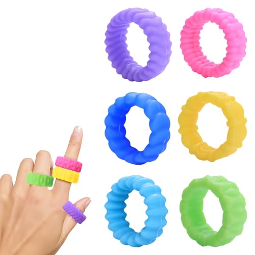 Fidget Toys Kinder, Sensory Fidget Toys, Sensorik Spielzeug Anti Stress Kinder Sensorisches Spielzeug Stressabbau Spielzeug Quiet Fidget Toys Erwachsene, Fidget Rings & Sensory Stones (A) von GUAHKUN