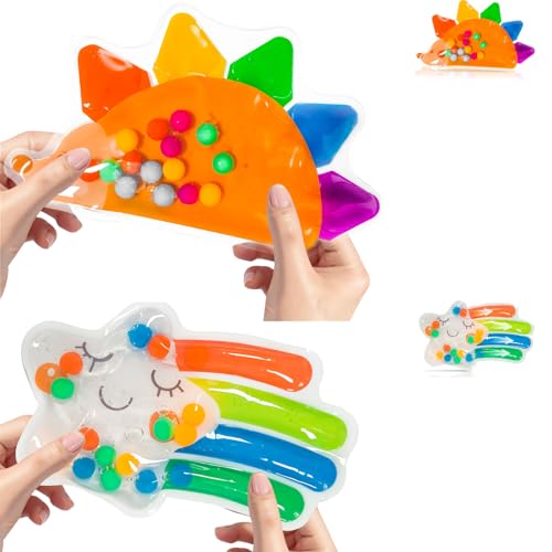 Sensorik Spielzeug, Farbsortierspielzeug, Anti Stress Spielzeug, Sensorische Spielzeuge Für Kinder, Montessori-Spielzeug Für Kleinkinder Spiele Sensorisches Squeeze Spielzeug Für Jungen & Mädchen (C) von GUAHKUN