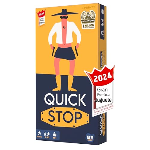 GUATAFAC Quick Stop: Juego de Mesa Dinámico para Familia y Amigos - Creatividad y Rapidez - Versión Entretenida del Juego Stop von ATM Gaming