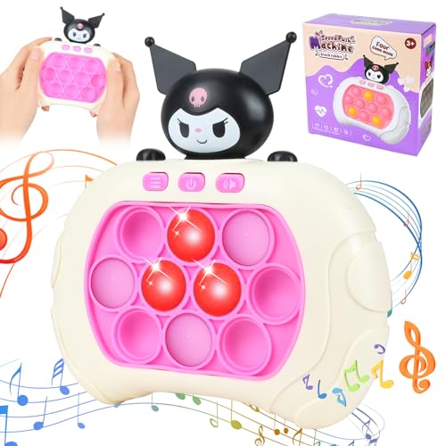 Quick Push Bubble Game, Pop Push It Elektronisches Spiel, Pop It Fidget Spielzeug, Pop Push Game Controller, Bubble Sensory Squeeze Toys, Dekompressions Spielzeug Kinder Erwachsene (Kuromi) von GUBOOM