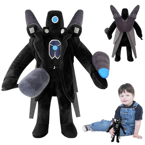 Toilet Titan Cameraman Plush, 30cm Toilet Upgraded Titan TV Man Plush Toy, Toilet Titan Cameraman Stress Relief Plush Toy, Geeignet für Fans von Halloween, Weihnachten, Geburtstagsgeschenken von GUBOOM