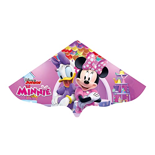 Günther Flugspiele 1186 - Einleiner-Drachen Disney Minnie Mouse, ca. 115 x 63 cm, Kinderdrachen aus robuster PE-Folie, für Kinder ab 4 Jahren, inkl. Griff und Drachenschnur von GÜNTHER FLUGSPIELE