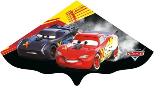 Günther Flugspiele 1182 - Einleiner-Drachen Disney Lightning McQueen, ca. 115 x 63 cm, Kinderdrachen aus robuster PE-Folie, für Kinder ab 4 Jahren, inkl. Griff und Drachenschnur von GÜNTHER FLUGSPIELE