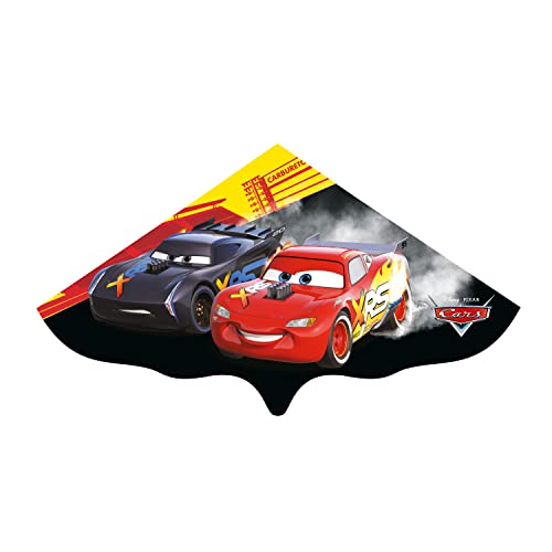 Paul Günther 1182 - Kinder-Drachen Disney Cars Lightning McQueen, komplett flugfertig mit Wickelgriff und Schnur, Einleiner-Drachen aus robuster Folie für Kinder ab 4 Jahren von GÜNTHER FLUGSPIELE