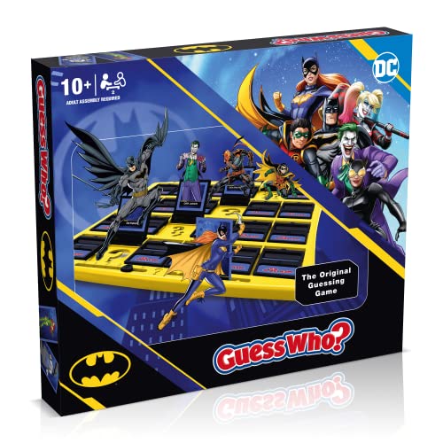 Winning Moves Batman Guess Who? Brettspiel, 2-Spieler-Spiel ab 4 Jahren von Winning Moves