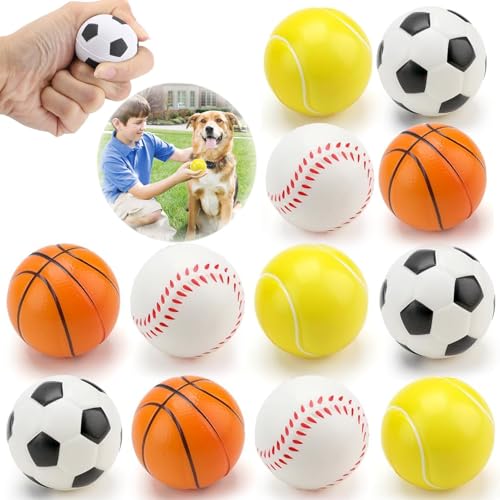 12 Stück Mini FussbäLle Mini Sportball Mini Schaum Stressabbau BäLle EnthäLt Mini Fussball Basketball Baseball Und Tennis SportbäLle Klein Fussball Klein Stressball FüR Kinder Und Erwachsene 12 Stück Mini FussbäLle Mini Sportball Mini Schaum Stressabbau BäLle EnthäLt Mini Fussball Basketball Baseball Und Tennis SportbäLle Klein Fussball Klein Stressball FüR Kinder Und Erwachsene von GUIANLOU