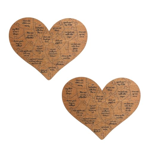 GUIJIALY 2PCS Gründe, Warum Ich Dich Liebe, Puzzle, was Ich An Dir Liebe, Individuelle Gründe, Warum Ich Dich Liebe, Jubiläumsgeschenk-Set von GUIJIALY