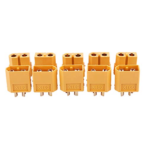 GUIJIALY 5 X Paar RC XT60 Stecker und Buchse PAAR Batterieanschluss + WäRmeschrumpfung von GUIJIALY