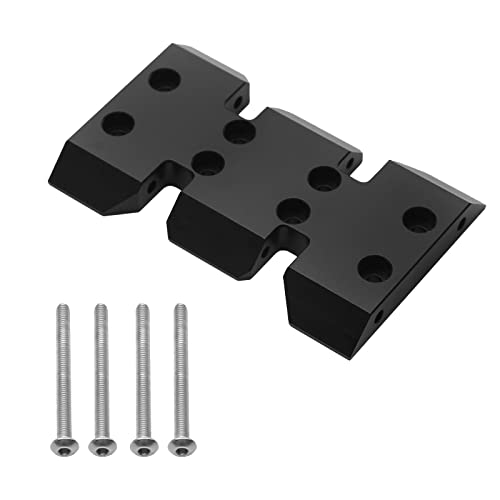 LCG Untere Mitte der Metallübersetzung Skid Plate für 1/10 RC Crawler Axial SCX10 I II III Capra Teile, Schwarz von GUIJIALY