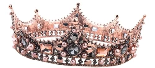 Die Krone, die Prinzessinkrone, 1 Packung Strass-Stirnband, Hochzeits-Stirnband, Hochzeits-Kopfschmuck, Braut-Barock-Kopfschmuck, Damen-Stirnband, Legierung, Braut-Kopfschmuck, Hochzeits-Kopfschmuck, von GUIREPTY