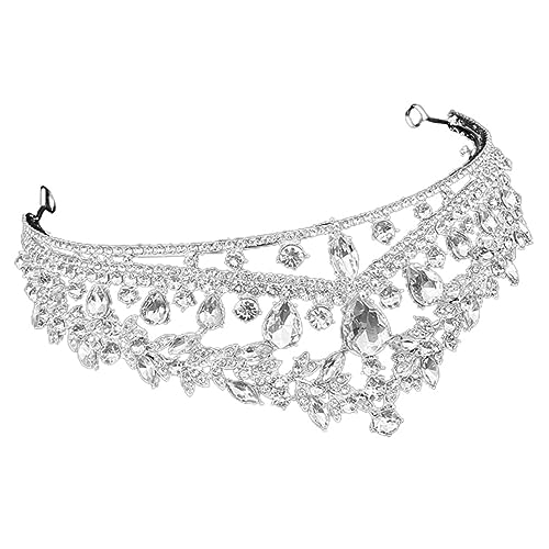 GUIREPTY 1 Packung Brautschmuck Mädchen Krone Vintage Hochzeitsdekoration Geburtstag Tiara Krone Hochzeit Tiara Hochzeit Tiara Requisiten Legierung Elegante Tiara Damen Tiara Mädchen Tiara von GUIREPTY