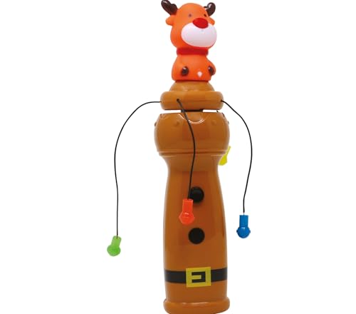 GUIRMA | Weihnachtsstab mit Lichtern (22 cm) - Leuchtendes Zubehör für Weihnachts- und Silvesterfeiern - Ideal für Feiern und festliche Events - Spielzeug für Kinder und Erwachsene - Braun von GUIRMA