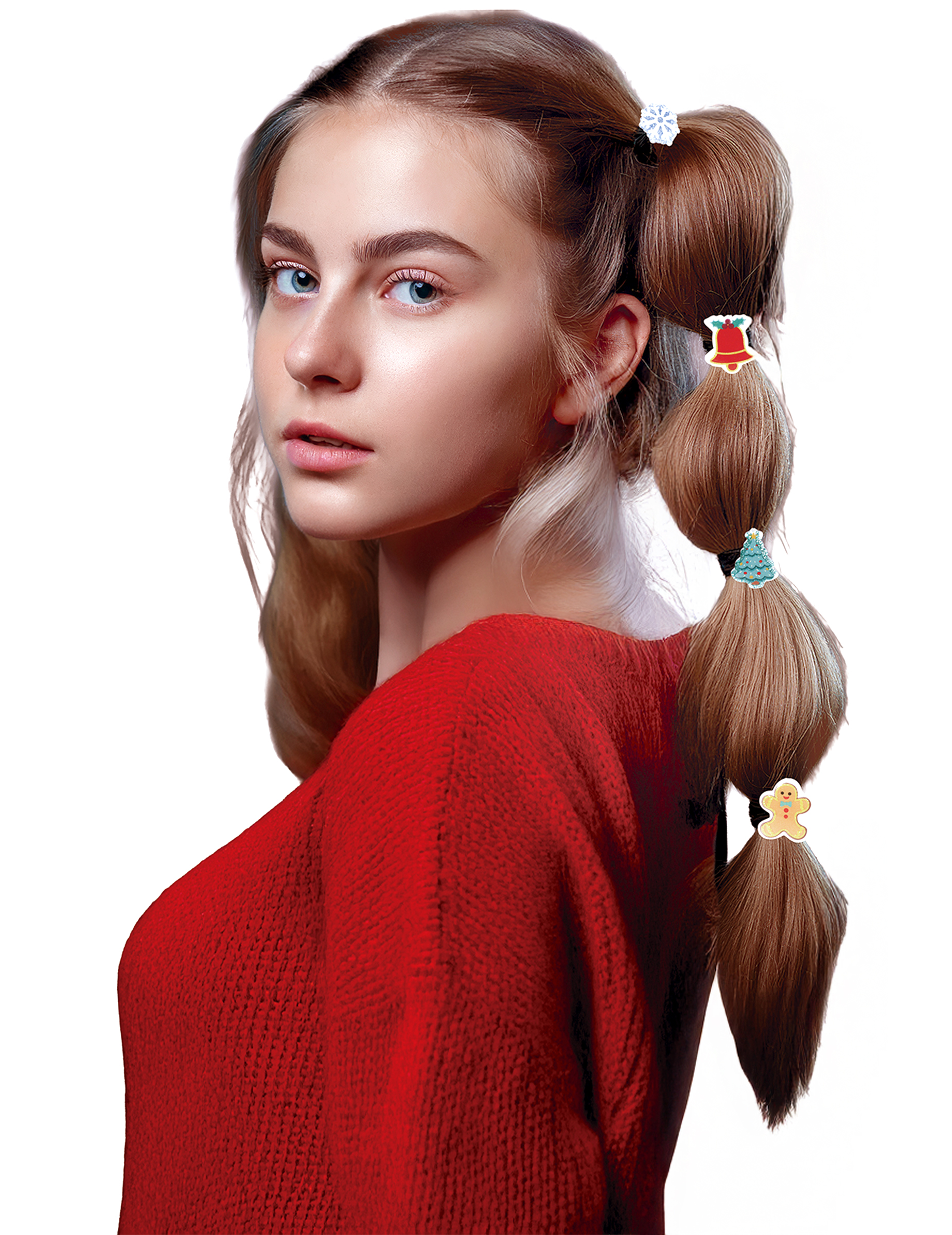 Haargummis Weihnachtsmotiv 6 Stück Haargummis Weihnachtsmotiv 6 Stück von GUIRMA