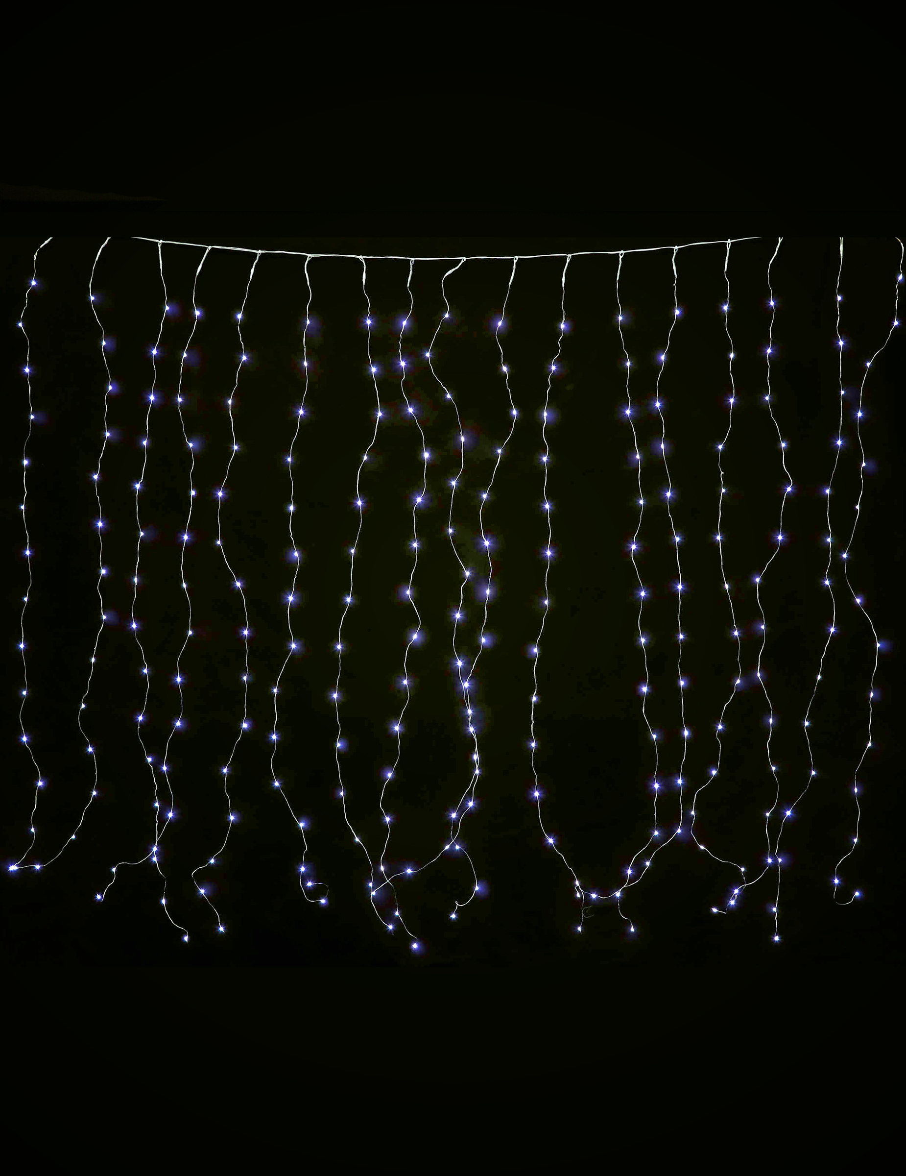 Kaltweißer Lichtervorhang Weihnachts-Girlande 90 LED weiß 1,7 x 0,5 m Kaltweißer Lichtervorhang Weihnachts-Girlande 90 LED weiß 1,7 x 0,5 m von GUIRMA
