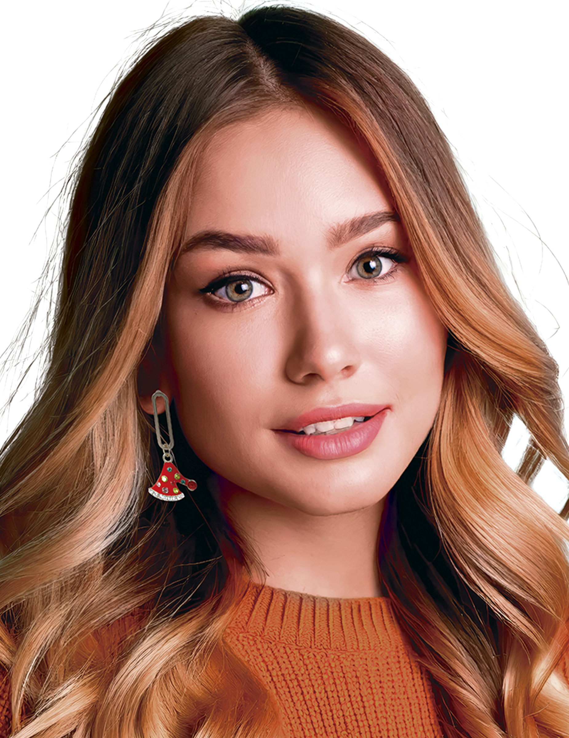 Ohrringe Weihnachtsmützen Design aus Metall Ohrringe Weihnachtsmützen Design aus Metall von GUIRMA