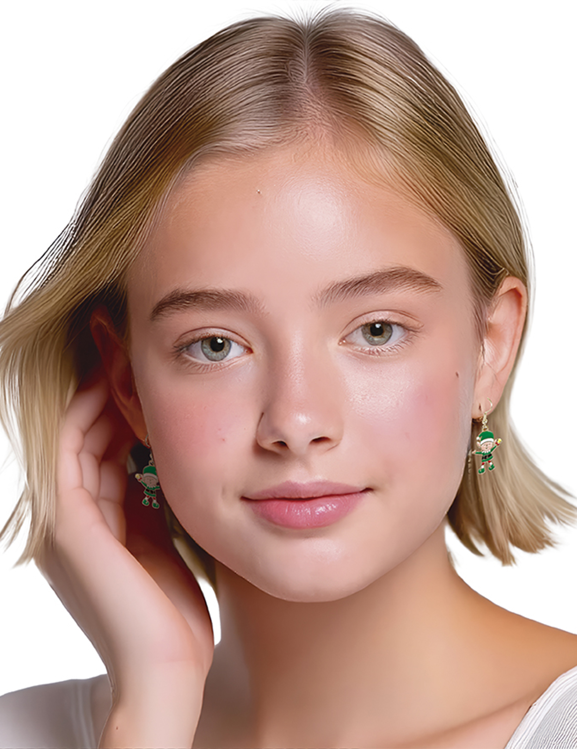 Ohrringe in Weihnachtselfen Form aus Metall Ohrringe in Weihnachtselfen Form aus Metall von GUIRMA