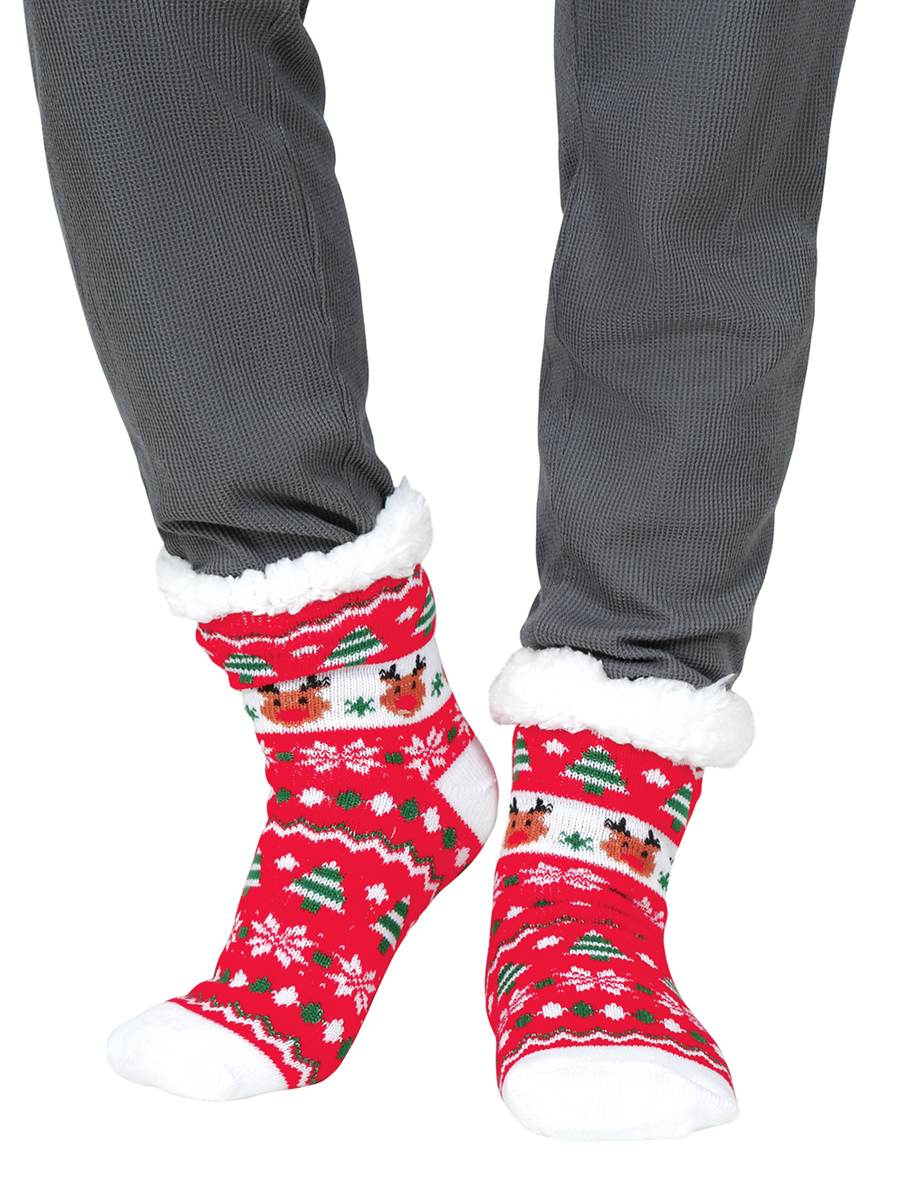 Thermosocken Weihnachten Rentier Motiv für Erwachsene Rot Thermosocken Weihnachten Rentier Motiv für Erwachsene Rot von GUIRMA